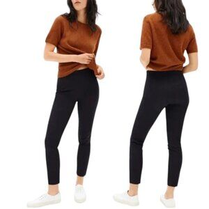 Everlane The Side Zip Stretch Cotton Black Pants